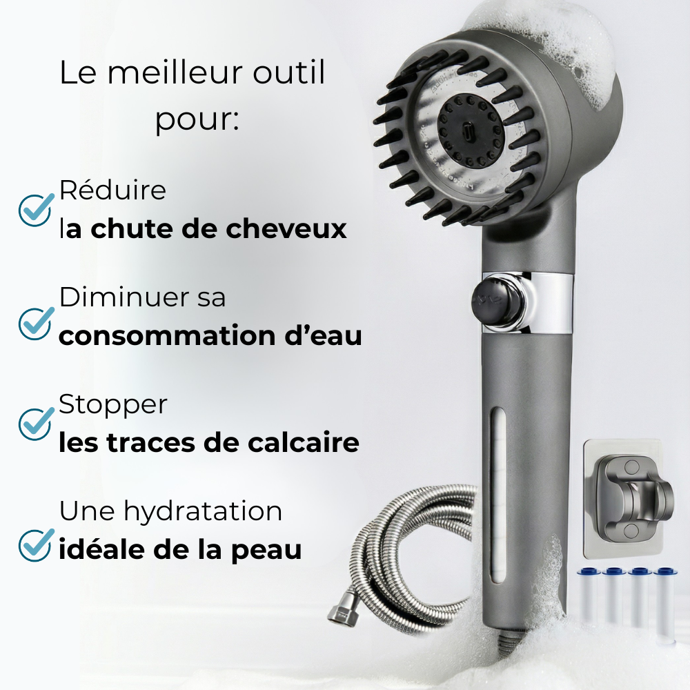 POMMEAU DE DOUCHE FILTRÉ